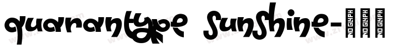Quarantype Sunshine字体转换